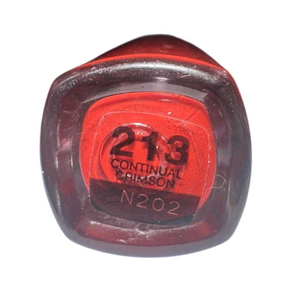 L'Oréal Infallible Pro-Last 2 Step Lipstick 213 Continual Crimson, vibrant red